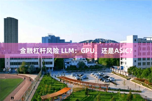 金融杠杆风险 LLM:GPU,还是ASIC?